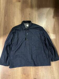 新品未使用 POST OVERALLS ポストオーバーオールズ Army Shirt : 8oz. denim indigo サイズ M