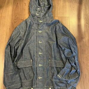 新品未使用 POST OVERALLS ポストオーバーオールズ NAVY Parka 3-R 11 : chambray indigo サイズ Mの画像1