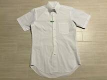 ◎ SUITSELECT スーツセレクト 形態安定シャツ Mサイズ SL653019-6 半袖シャツ ワイシャツ メンズ ビジネス カッターシャツ 白 ホワイト 13_画像1