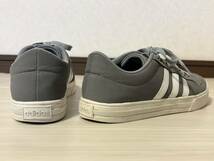 ● adidas NEO SET SU アディダス ネオセット ローカット スニーカー 24.0cm メンズ レディース 男女兼用可 スニーカー シューズ 靴 グレー_画像3