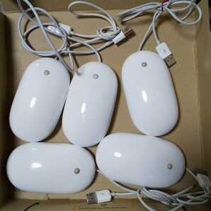 【Apple純正5個セット】 Mighty Mouse USBマウス A1152の画像1