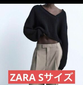 ZARA ザラ　ニットクロップドトップス　レディース ニット