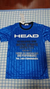 ♪137☆未使用・保管品☆HEAD☆さらさら半袖Tシャツ　青150