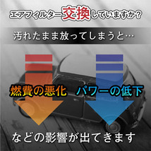 エアフィルター スバル トレジア NCP120X NCP125X NSP120X 17801-21050 1M00-23-603 17801-0D060 クリーン メンテナンス WFE1_画像2