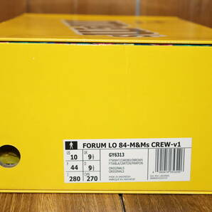送料無料 即決【未使用】 adidas Originals ★ FORUM LO 84-M&Ms CREW-v1 (US10/28cm) ★ アディダス フォーラム コラボ 別注 GY6313の画像9