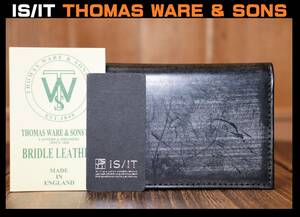 送料無料 特価即決【未使用】 IS/IT ★ ウィンザー ブライドルレザー 名刺入れ ★ イズイット THOMAS WARE ＆ SONS 949601 定価1万4300円 