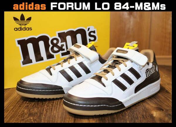 送料無料 即決【未使用】 adidas Originals ★ FORUM LO 84-M&Ms CREW-v1 (US9.5/27.5cm) ★ アディダス フォーラム コラボ 別注 GY6313