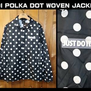 送料無料 即決【未使用】 NIKE ★ JDI POLKA DOT WOVEN JACKET (2XLサイズ) ★ ナイキ ポルカドット コーチジャケット CQ8924