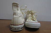 CONVERSE コンバース ALL STAR オールスター M9162 HI ハイカットスニーカー アイボリー系 23㎝ O2404D_画像3