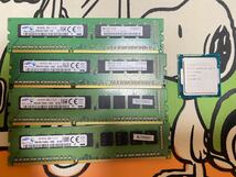 【送料無料】Intel XEON E3 1220v3 & PC3-12800E (DDR3-1600)4GB×4枚　セット_画像1