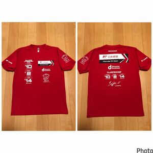 美品☆HONDA CBR／ホンダモーターサイクル　サイズL 速乾ドライ半袖Tシャツ ALL JAPAN ROADRACE・全日本ロードレース選手権大会MFJ SB/鈴鹿