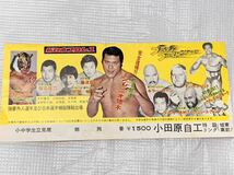 なつかしグッズ◯昭和プロレスチケット半券セット◯アントニオ猪木,タイガーマスク,前田日明,マードック,坂口征二◯Tdh02k_画像4