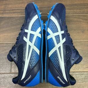 KT240305 D-58 asics アシックス EFFORT 13 エフォート 陸上 スパイクシューズ スポーツシューズ ランニングシューズ ブルー メンズ 25cmの画像7