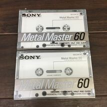 □B-1003 SONY ソニー Metal Master 60 メタルマスター 2本 セット 未開封 未使用 カセットテープ 記録媒体 記録メディア _画像1