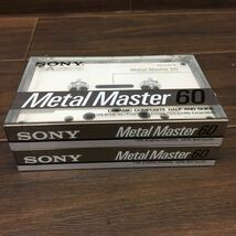 □B-1003 SONY ソニー Metal Master 60 メタルマスター 2本 セット 未開封 未使用 カセットテープ 記録媒体 記録メディア _画像2