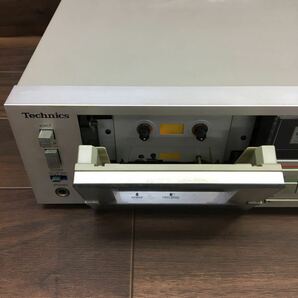 □B-1011 Technics テクニクス ステレオカセットデッキ RS-M255X カセットデッキ オーディオ機器 音楽機材 グレー 通電確認済みの画像2