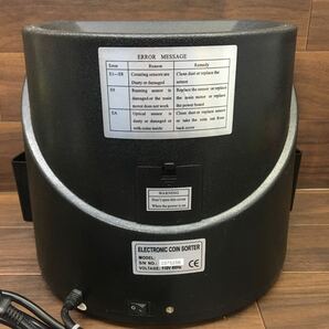 US240409 B-12 ELECTRONIC COIN SORTER エレクトロニック コインソーター コインカウンター 硬貨計数機 ブラック 簡易動作確認済みの画像4