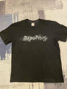 【中古】Supreme - Smoke Tee シュプリーム Tシャツ 黒 ブラック Mサイズ 19fw