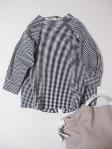  framework FRAMeWORK BACK race up shirt blouse silver chewing gum 