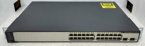 ●Cisco L3スイッチ Catalyst 3750v2-24TS [WS-C3750v2-24TS-E] 10/100Base-TX*24Port SFP*2Port 設定初期化済 [IOS12.2]