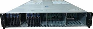 ●QuantaPlex 2U 4ノード ブレードサーバ T41S-2U [2台内蔵] (10コア Xeon E5-2630 v4 2.2GHz*2/16GB/900GB SAS*2/CentOS8.1) 200V仕様