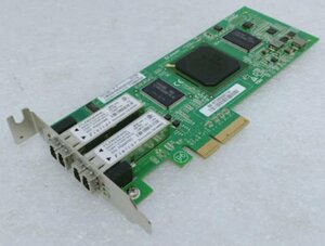 ●IBM純正 4G×2ch FibreChannel HBA QLogic QLE2462 GBIC装着済 PCI-Express x8 [P/N:39R6593 FRU:39R6528] LP ロープロファイル