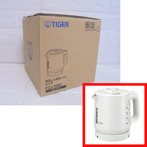 New Tiger Steam Les Electric Kettle Waku Child 0.8L 2020 PCJ-H081 Белый тигровый горшок Sapporo City Shiraishi