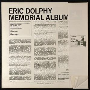 美品 プロモ 見本盤 / エリック・ドルフィー「MEMORIAL ALBUM」メモリアル・アルバム / ERIC DOLPHY / BOOKER LITTLE / レア盤 / 帯付きの画像2