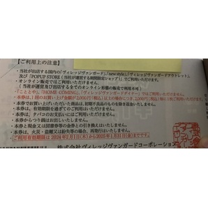 株主優待 ヴィレッジヴァンガード 12,０００円分 送料63円からの画像3