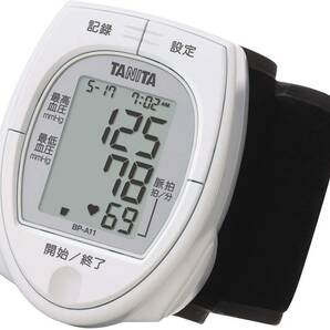 即納/TANITA手首式血圧計[BP-A11]脈拍 ホワイト 手首 タニタ/新品未使用未開封/保証有の画像1