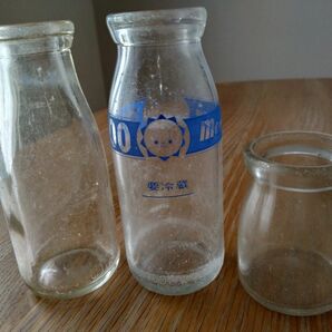 レトロ ガラス瓶 牛乳瓶 空き瓶 森永　