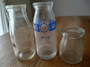 レトロ ガラス瓶 牛乳瓶 空き瓶 森永　