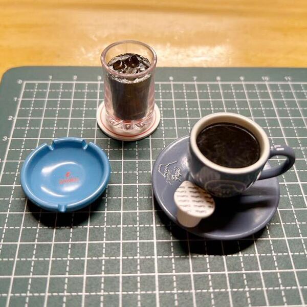 ガチャ 純喫茶ミニチュアコレクション サンバード アイスコーヒー 喫茶フジ ブレンドコーヒー ケンエレ ドールハウス ミニチュア 送料無料