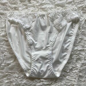 L レディース ショーツ パンツ パンティ ランジェリー インナーウェア 女性用下着 白 ホワイト 花柄 刺繍 リボン レース ラメ