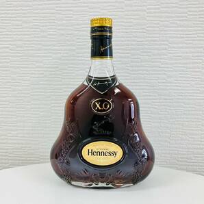 【送料無料!!】Hennessy ヘネシー XO 金キャップ クリアボトル 40度 700ml コニャック ブランデー 古酒 箱付き 未開栓の画像2