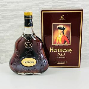【送料無料!!】Hennessy ヘネシー XO 金キャップ クリアボトル 40度 700ml コニャック ブランデー 古酒 箱付き 未開栓の画像1
