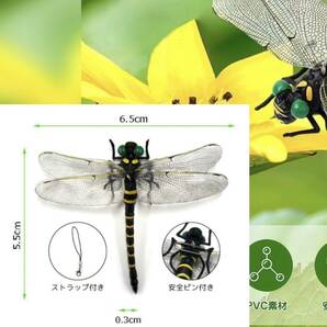 激安→オニヤンマ トンボ 安全ピン付き 昆虫 動物 虫除け おにやんま 蜻蛉 模型 家 おもちゃ PVC インテリア★3個の画像10