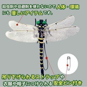 激安→オニヤンマ トンボ 安全ピン付き 昆虫 動物 虫除け おにやんま 蜻蛉 模型 家 おもちゃ PVC インテリア★3匹の画像8