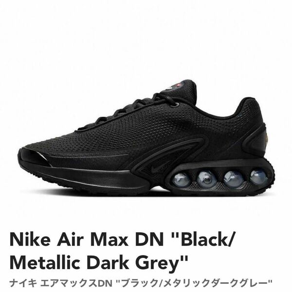 新品未使用 NIKE Air Max DN "Black/ Metallic Dark Grey"ナイキ エアマックスDN 