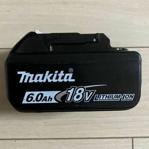 makita 18V 6.0Ah リチウム バッテリー BL1860B 動作品 美品 蓄電池 LITHIUM ION 電動工具 マキタ 純正 送料無料