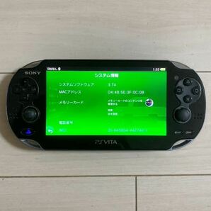 SONY PSVITA PCH-1100 AB01 本体 3G wifi 動作品 初期化 ソニー ピーエス ビータ ヴィータ プレイステーション PlayStation PS 送料無料の画像2