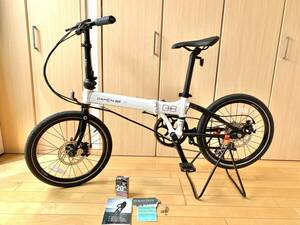 DAHONda ho nLaunch D8[ beautiful goods ] low running 20 -inch rom and rear (before and after) disk brake 8 speed foreign model folding bicycle mini bicycle 