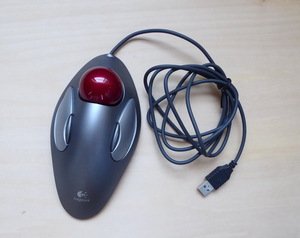  Logitec trackball USB T-BC21 used use frequency little. long-term storage 