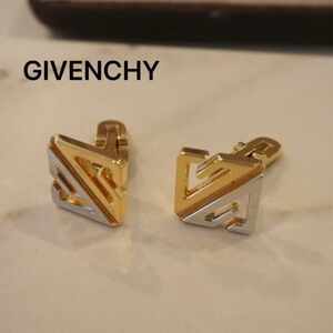 【美品 未使用 お値引き中】GIVENCHY ジバンシィ　ヴィンテージ GGロゴ　カフス　カフリンクス ゴールド　シルバー