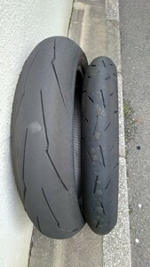 KR410RADIAL　90/80/R17 SUPERCORSA V3 SC1 140/70/ZR17 中古タイヤ　GSX125 