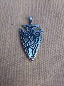 HOPI pendant Ruben Saufkie here peli ho pi group Indian jewelry toe fur cast over Ray silver 