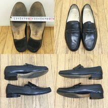 BALLY/レザーシューズ/サイズ8（27cm相当?）/メンズ/革靴/ドライビング/ロゴ金具/ブラック/バリー/ヴィンテージ/ビジネスにも_画像4