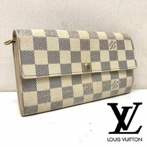 LouisVuitton/財布/アズール/長財布/ウォレット/小銭入れ/ルイヴィトン/白ダミエ/ポルトフォイユサラ/ホワイト系/ユニセックス