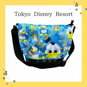 東京ディズニーリゾート　ドナルド　チップ デール 8bit　ショルダーバッグ　パーク　ディズニーランド　ディズニーシー