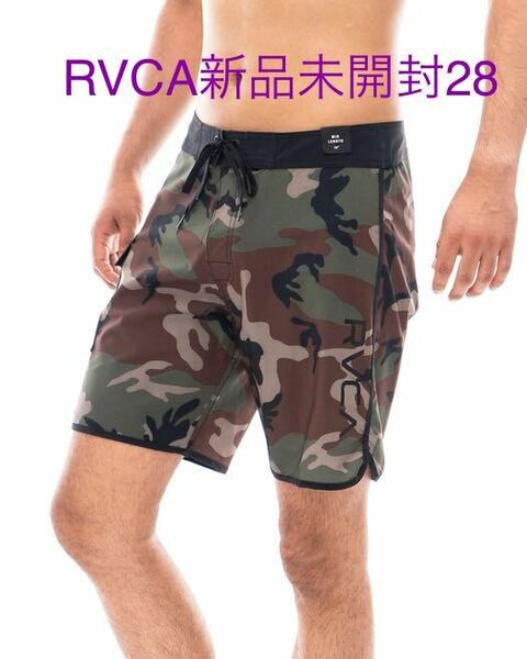 サイズ28 迷彩RVCA サーフパンツEASTERN TRUNK 18